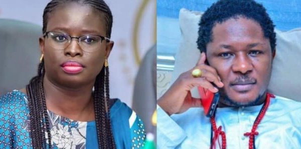 Thérèse Faye et Cheikh Bara Ndiaye à la Division des Investigations Criminelles