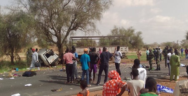Collision entre un minicar et un camion : 11 morts et 9 blessés sur la route de Ngaye Mékhé