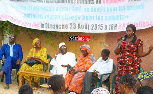 DANGERS DE LA NON-DÉCLARATION DES NAISSANCES: NDIOLEFENE sensibilisé sur les désastreuses conséquences.