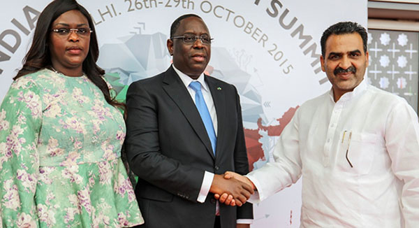 Macky et la Première dame en Inde.