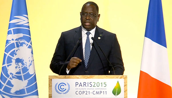 COP21 | MACKY SALL :" nous les vivons déjà", les conséquences des changements climatiques.
