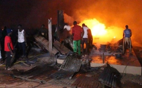 Incendie au marché central de Rosso Béthio : des dégâts matériels considérables