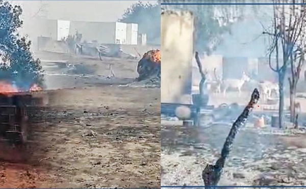 Un violent incendie ravage plus de dix concessions à Mbane, dans la région de Kaffrine