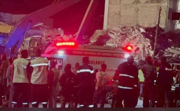 Effondrement d'un immeuble à Ngor : 2 morts, dont un étranger, un blessé grave évacué