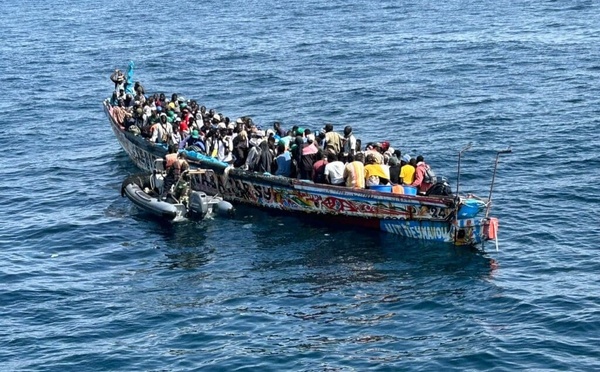 Migration clandestine : 244 migrants interceptés en mer au large de Saint-Louis