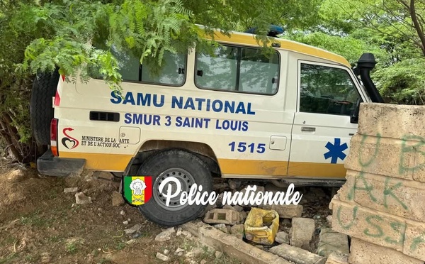 Vol et Course-poursuite à Saint-Louis : Un homme arrêté après le vol d’une ambulance