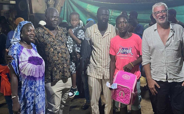 Moussa Ndiaye et ses partenaires offrent du matériel scolaire à plus de 1 000 élèves à Saint-Louis
