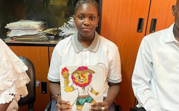 Saint-Louis  : l’académie honore la lauréate du concours de la mascotte des JOJ