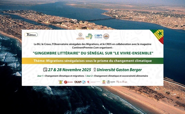 Climat et migrations : Saint-Louis accueille la 7e édition du Gingembre Littéraire