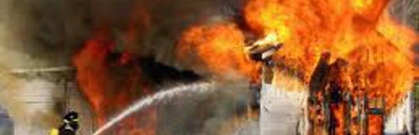 URGENT: Incendie derrière l'institut Français de Saint-Louis