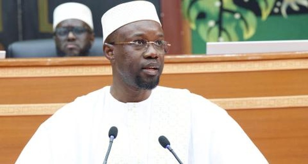 Sonko à l'Assemblée nationale le 24 février