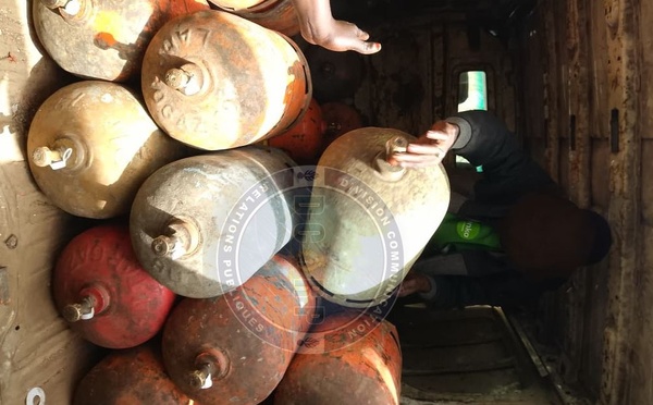 Sécurité publique : La Brigade de Ngor démantèle un réseau de transvasement illicite de gaz