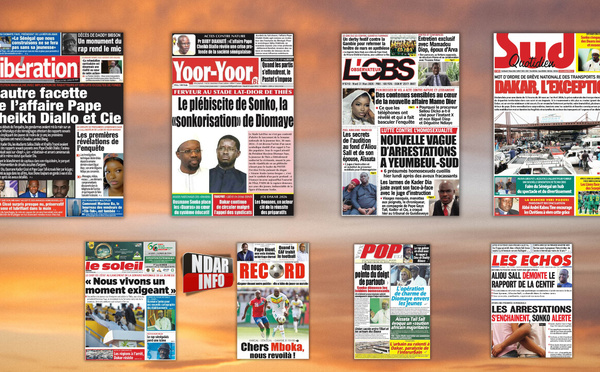 Unes des journaux du Mercredi 01 Mars 2026
