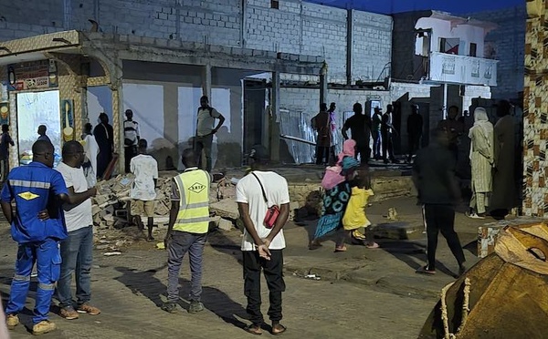 Nuit de drame à Pikine : un immeuble cède, les fouilles se poursuivent au lever du jour