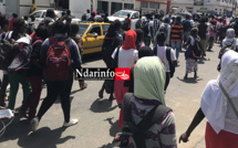 Crise scolaire : «  Nous voulons étudier », clament des élèves en marche, ce matin