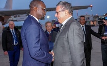 Ousmane Sonko accueilli à Rabat par le Premier ministre marocain Aziz Akhannouch