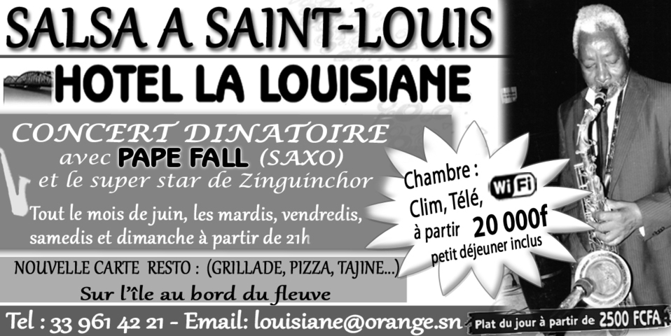 Concert de Pape Fall à La Lousiane