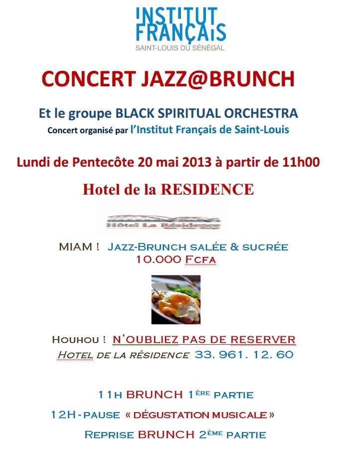 CONCERT JAZZ@BRUNCH Hotel Résidence